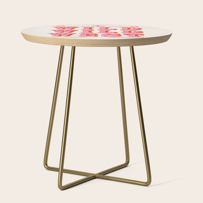 Wild Wild West Cowboy Typography Side Table Gallery Image 1
