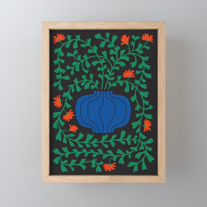 Summer Bloom: Midnight Rain Forest Mini Art Print Gallery Image 1
