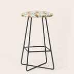 Sunflower Floral Highland Cow Stool Gallery Image 1