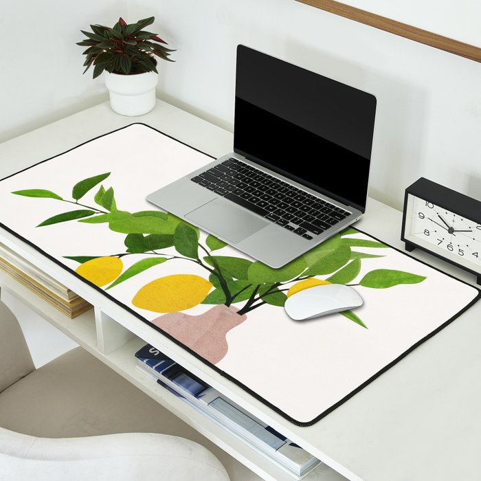 Lemon Branches III Desk Mat Gallery Image 2