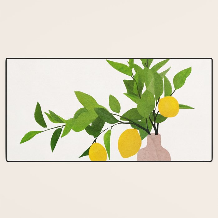 Lemon Branches III Desk Mat Gallery Image 3