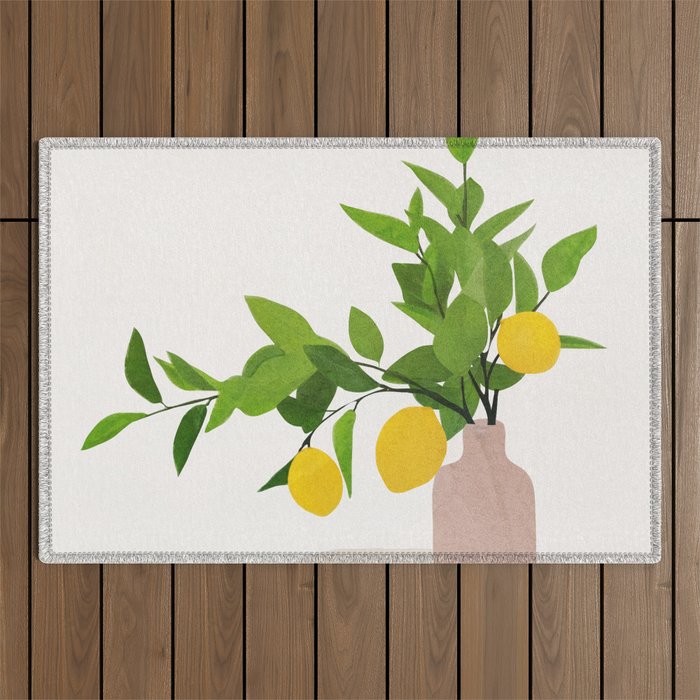 Lemon Branches III Outdoor Rug Gallery Image 1