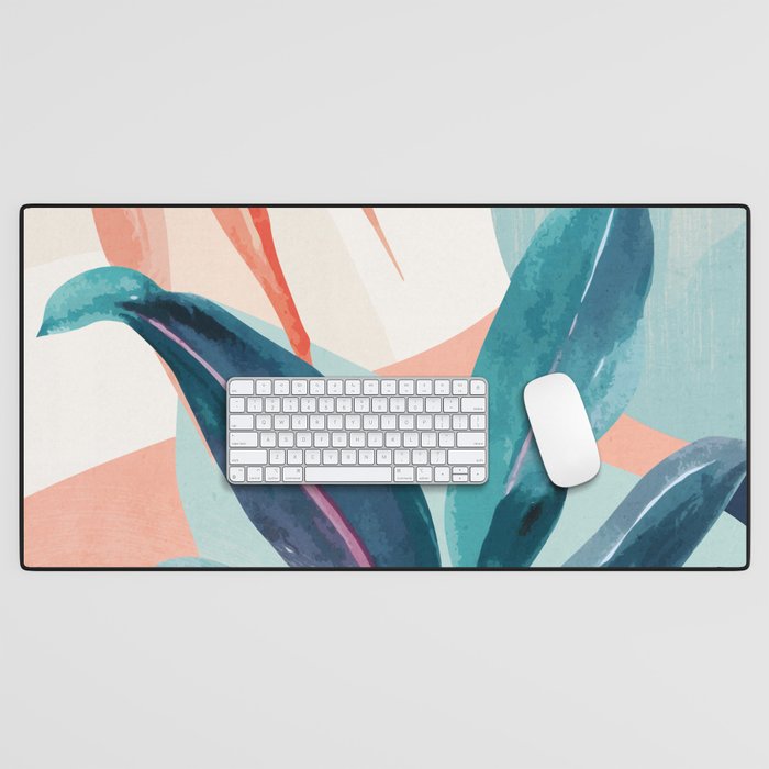 Abstract Art Tropical Leaves 15 Desk Mat Gallery Image 1