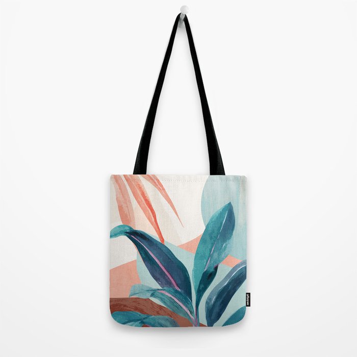 Abstract Art Tropical Leaves 15 Tote Bag Gallery Image 2