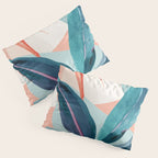 Abstract Art Tropical Leaves 15 Pillow Sham Gallery Image 3