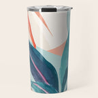 Abstract Art Tropical Leaves 15 Travel Mug Gallery Image 1