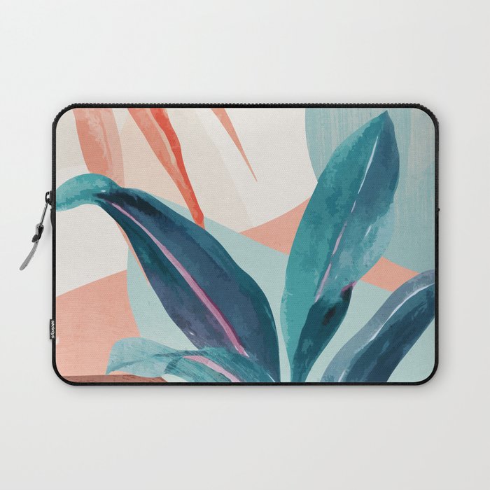 Abstract Art Tropical Leaves 15 Laptop Sleeve Gallery Image 1