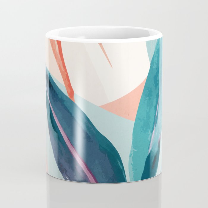 Abstract Art Tropical Leaves 15 Coffee Mug Gallery Image 4