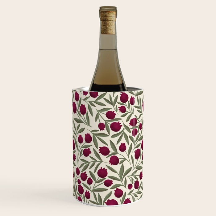 Modern Pomegranate for Rosh Hashanah Red and Green Wine Chiller Gallery Image 3