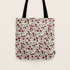 Modern Pomegranate for Rosh Hashanah Red and Green Tote Bag Gallery Image 1