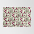 Modern Pomegranate for Rosh Hashanah Red and Green Rug Gallery Image 2