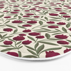 Modern Pomegranate for Rosh Hashanah Red and Green Bath Mat Gallery Image 3