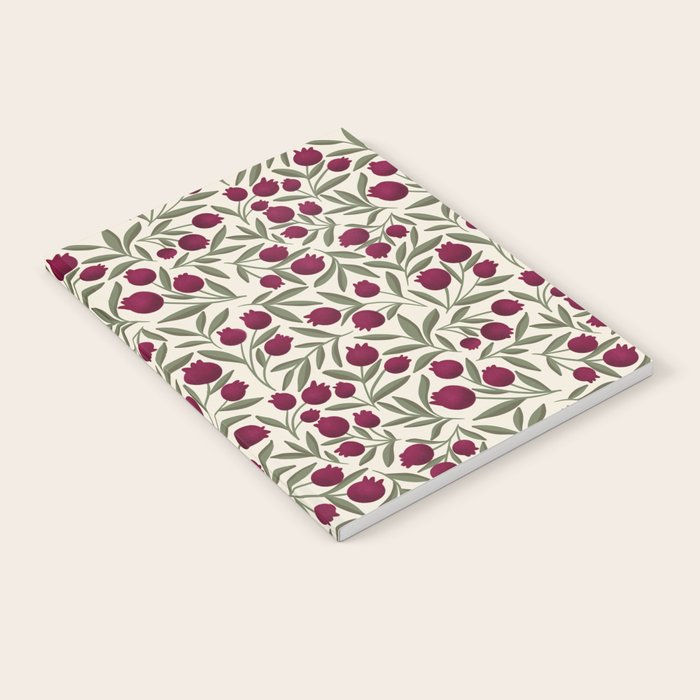 Modern Pomegranate for Rosh Hashanah Red and Green Notebook Gallery Image 2