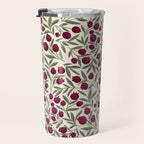 Modern Pomegranate for Rosh Hashanah Red and Green Travel Mug Gallery Image 3