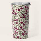 Modern Pomegranate for Rosh Hashanah Red and Green Travel Mug Gallery Image 2