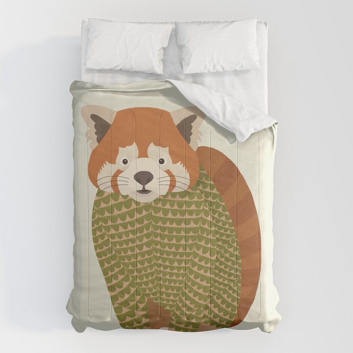 Whimsical Red Panda Comforter Gallery Image 1