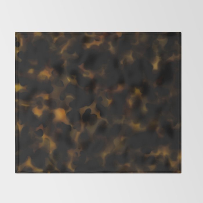 Dark Tortoiseshell  Throw Blanket Gallery Image 2
