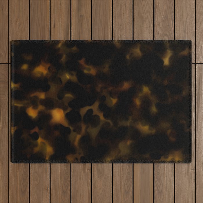 Dark Tortoiseshell  Outdoor Rug Gallery Image 1
