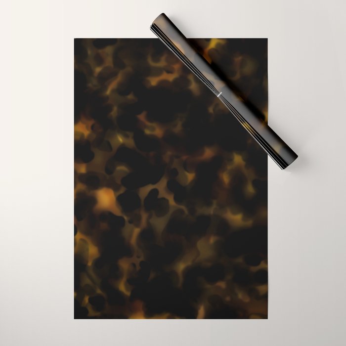 Dark Tortoiseshell  Wrapping Paper Gallery Image 1