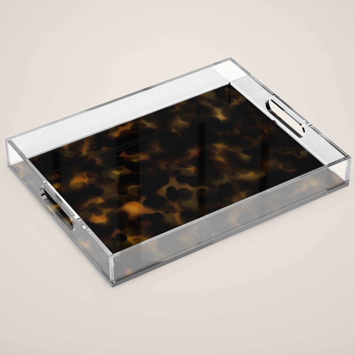 Dark Tortoiseshell  Acrylic Tray Gallery Image 1