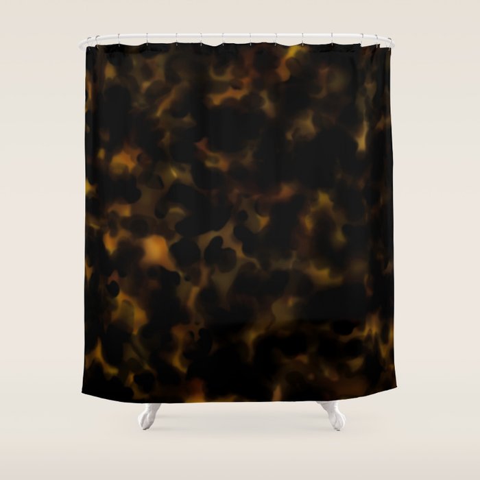 Dark Tortoiseshell  Shower Curtain Gallery Image 1