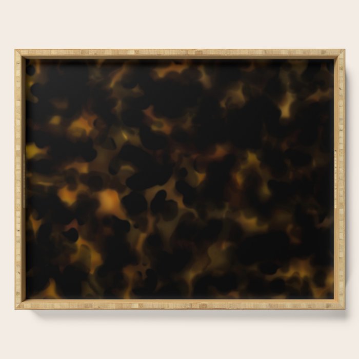 Dark Tortoiseshell  Serving Tray Gallery Image 1