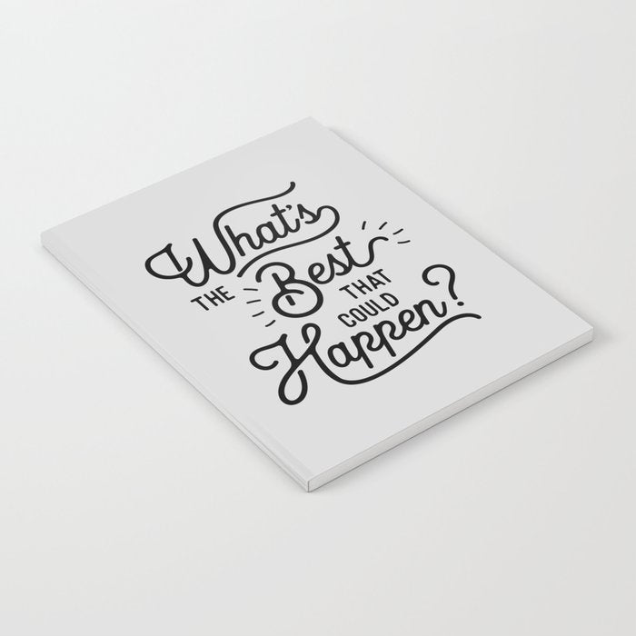 What's The Best That Could Happen Typography Print Wall Art Home Decor Notebook Gallery Image 2