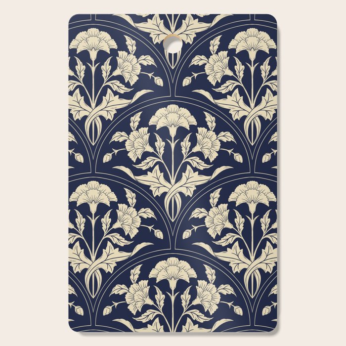 Victorian Botanicals Cornflower In Navy Blue Cutting Board Gallery Image 1