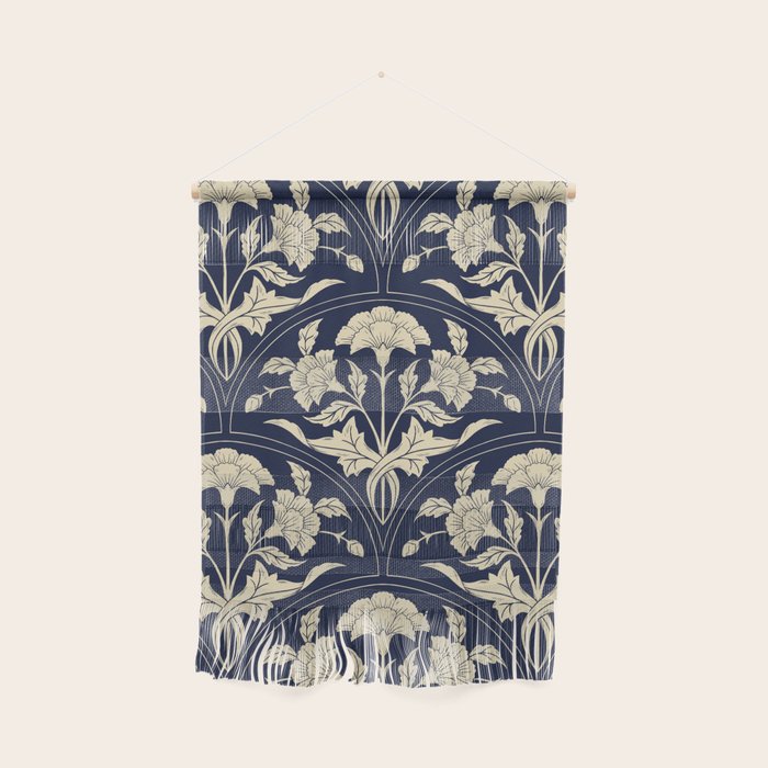 Victorian Botanicals Cornflower In Navy Blue Wall Hanging Gallery Image 1