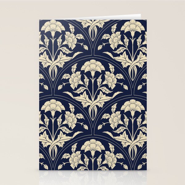 Victorian Botanicals Cornflower In Navy Blue Stationery Card Gallery Image 2