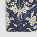 Victorian Botanicals Cornflower In Navy Blue Poster Gallery Image 3