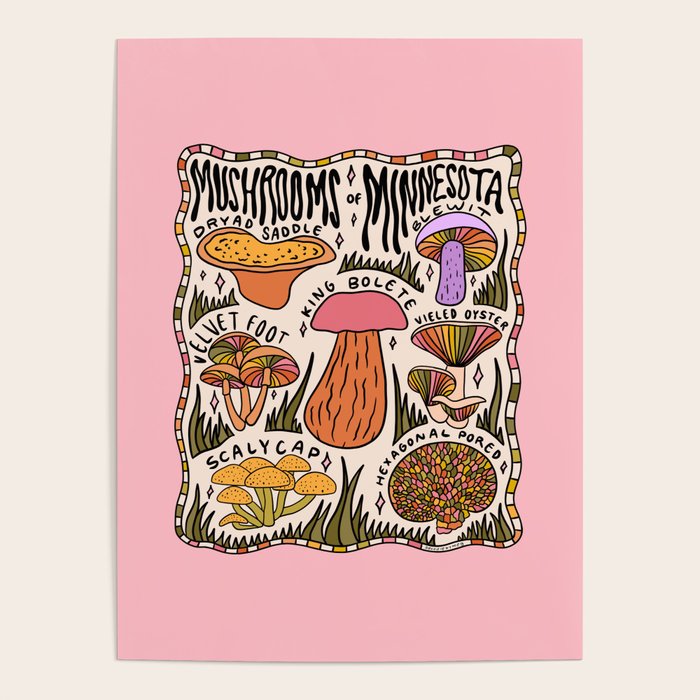 Mushrooms of Minnesota Poster Gallery Image 4