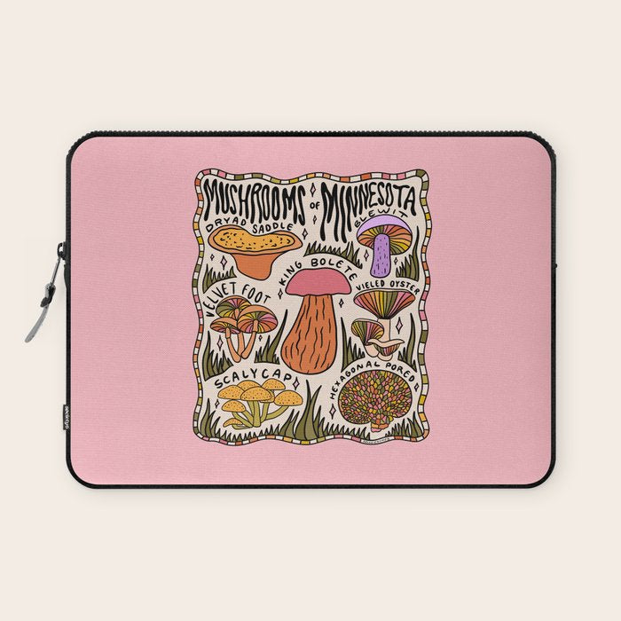 Mushrooms of Minnesota Laptop Sleeve Gallery Image 1