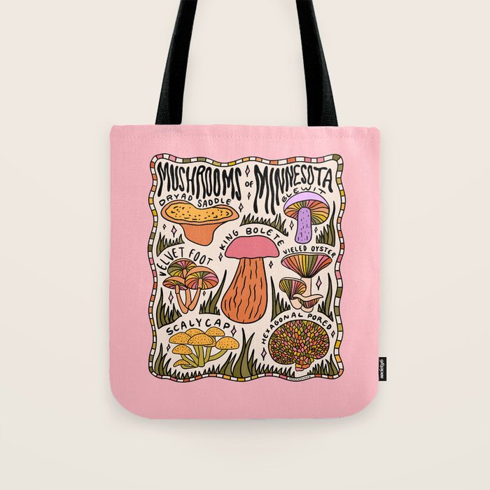 Mushrooms of Minnesota Tote Bag Gallery Image 1