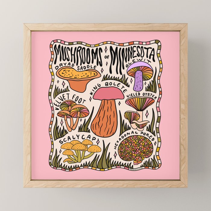 Mushrooms of Minnesota Mini Art Print Gallery Image 1