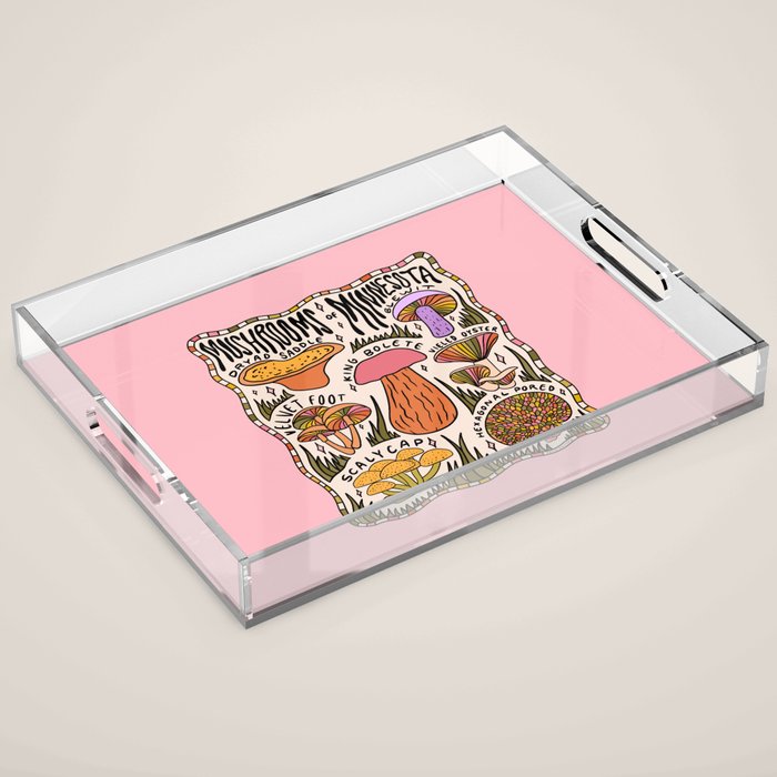 Mushrooms of Minnesota Acrylic Tray Gallery Image 1