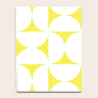 Bold Minimalism CLXXVIII White and Bright Yellow  Notebook Gallery Image 4