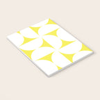 Bold Minimalism CLXXVIII White and Bright Yellow  Notebook Gallery Image 3