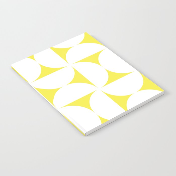 Bold Minimalism CLXXVIII White and Bright Yellow  Notebook Gallery Image 2