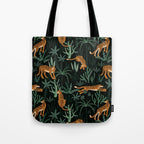 Evening Prowl, Tiger Prints Tote Bag Gallery Image 1
