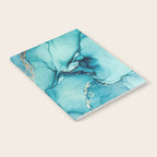 Abstract Turquoise Art Print By LandSartprints Notebook Gallery Image 2