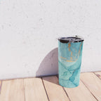 Abstract Turquoise Art Print By LandSartprints Travel Mug Gallery Image 4