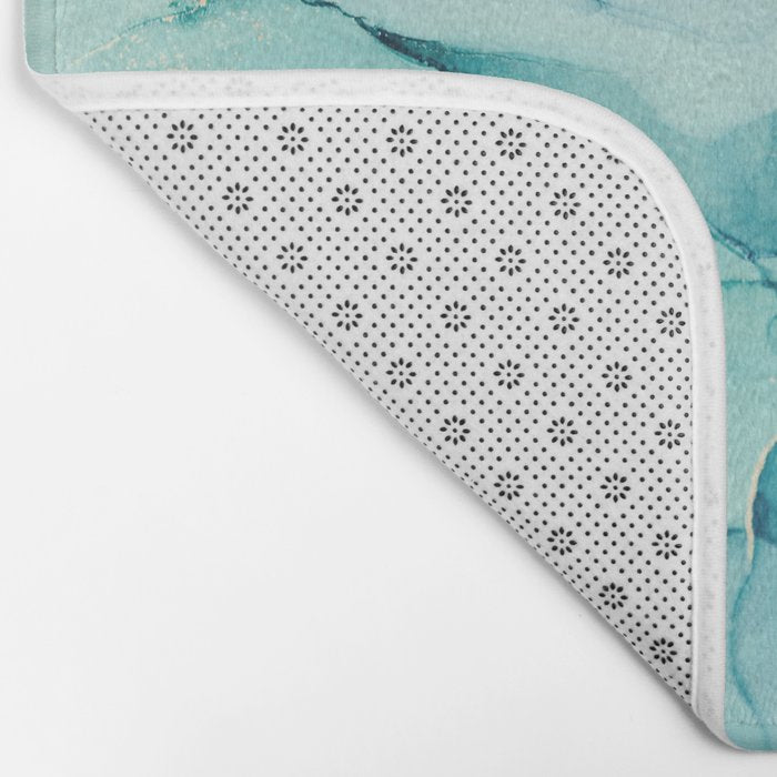 Abstract Turquoise Art Print By LandSartprints Bath Mat Gallery Image 2