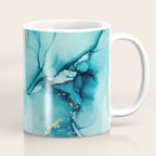 Abstract Turquoise Art Print By LandSartprints Coffee Mug Gallery Image 1