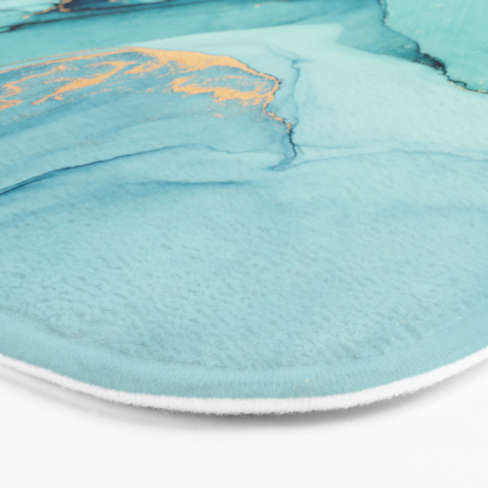 Abstract Turquoise Art Print By LandSartprints Bath Mat Gallery Image 3