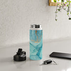 Abstract Turquoise Art Print By LandSartprints Water Bottle Gallery Image 4
