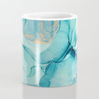 Abstract Turquoise Art Print By LandSartprints Coffee Mug Gallery Image 4