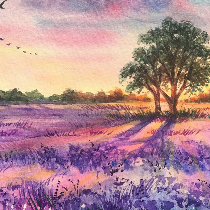 Provence Lavender Field at Sunset Coffee Mug Gallery Image 2