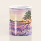 Provence Lavender Field at Sunset Coffee Mug Gallery Image 4