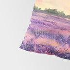 Provence Lavender Field at Sunset Pillow Sham Gallery Image 4